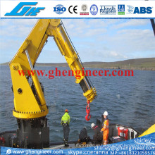 5t @ 10m Hydraulic Telescopic Knuckle Boom Marine Crane